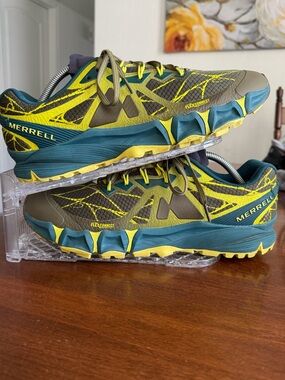 Merrell Agility Peak Flex Men's 11 US Dark Olive Trail Running Shoes